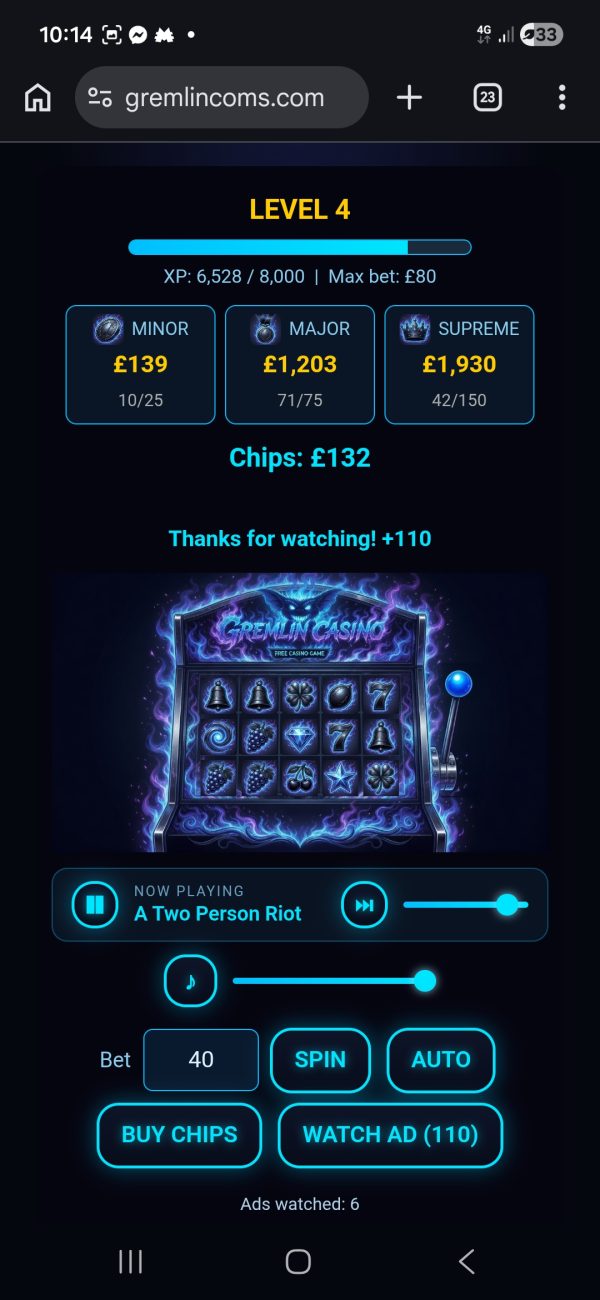 Screenshot_20260906_101417_Chrome Gremlin Slots: Standalone Slot Machine Engine